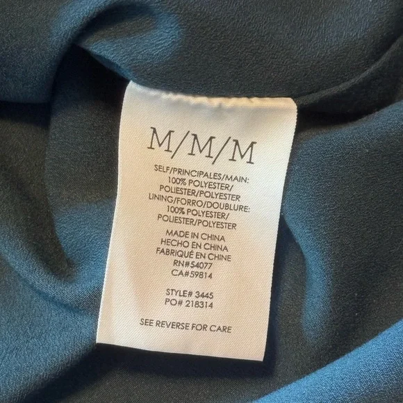 Cabi Style 3445 Blushing Floral Blouse Teal Sz M Peplum Lined
Tank Shirt Top - Picture 14 of 16